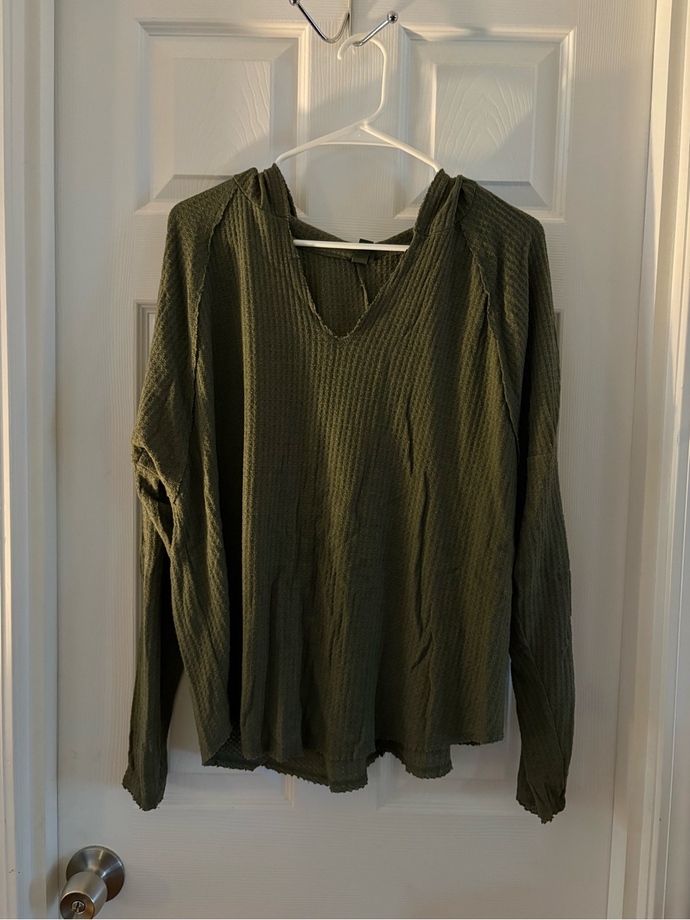 Wild Fable Olive Green Waffle Knit sweater